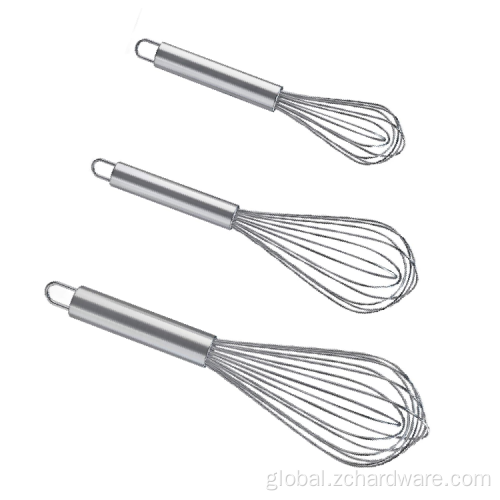 Stainless Steel Egg Mixer Stainless Steel Wire Egg Whisks Set For Stirring Factory